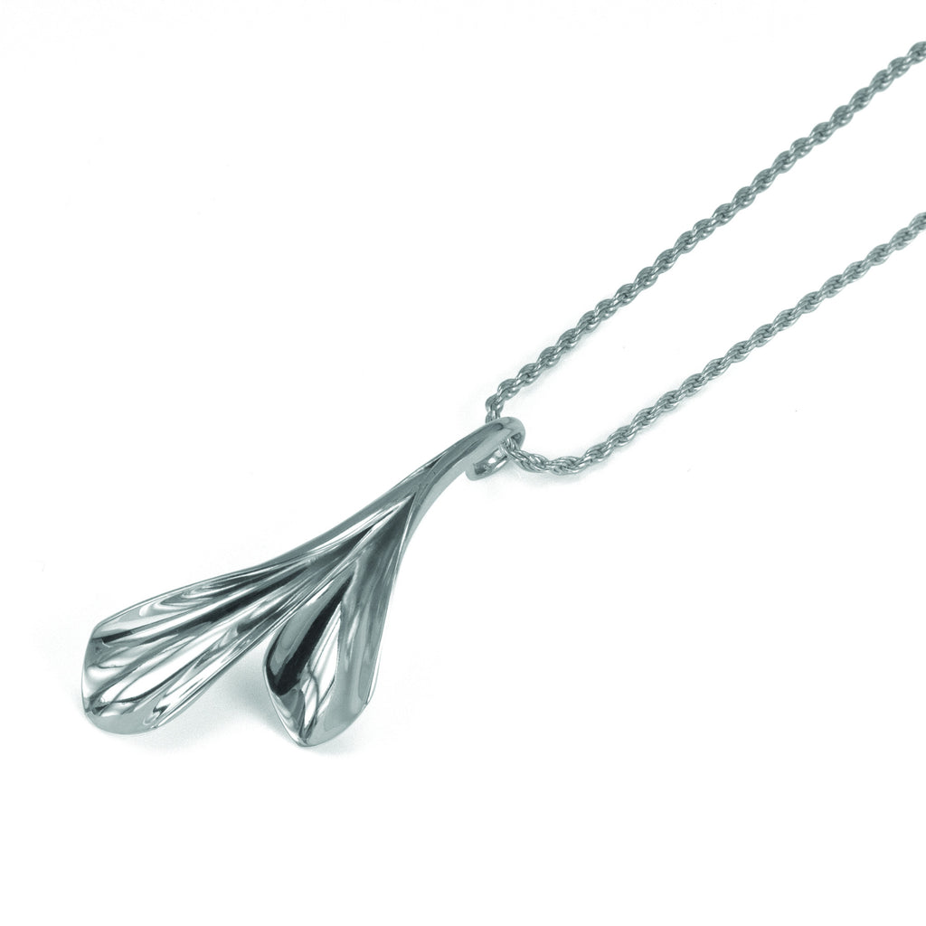 Sterling Silver Vine Leaf Necklace