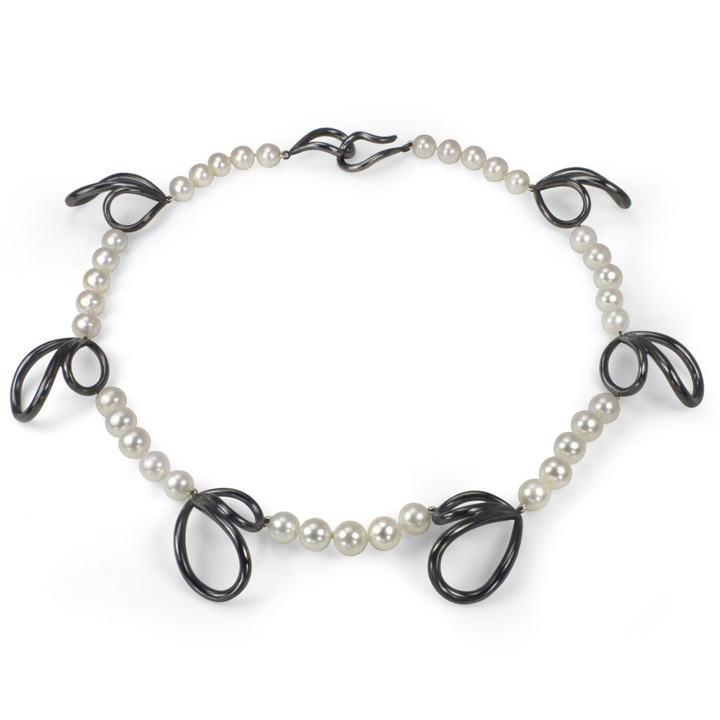 Petal and Pearl Necklace