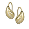 Snow Drop Earrings, 18K gold and diamonds