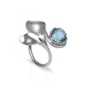 Vine Ring with Blue Topaz