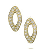 Gold, Diamond and Sapphire Stud Earrings