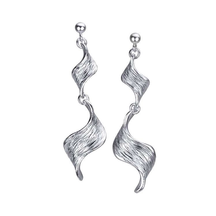 Double Wave Earrings Texture