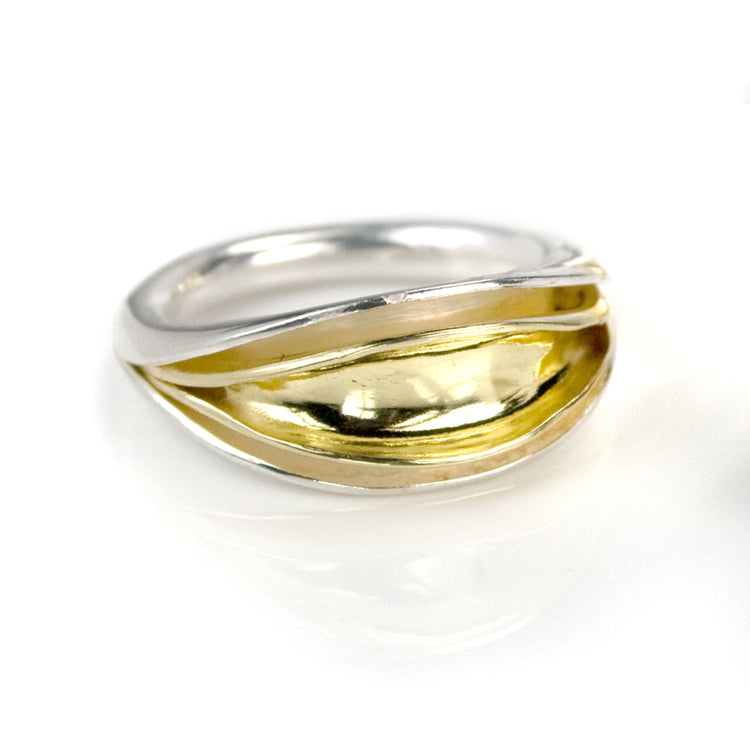Flourish Layered 18K Ring
