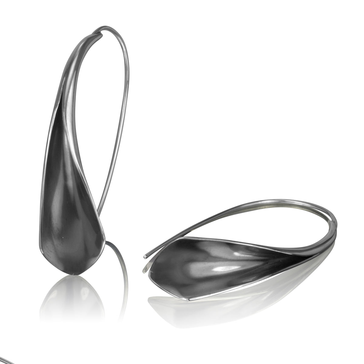 Sterling Silver Flourish Earrings