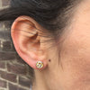 Rose Bud Studs (silver, gold plating)