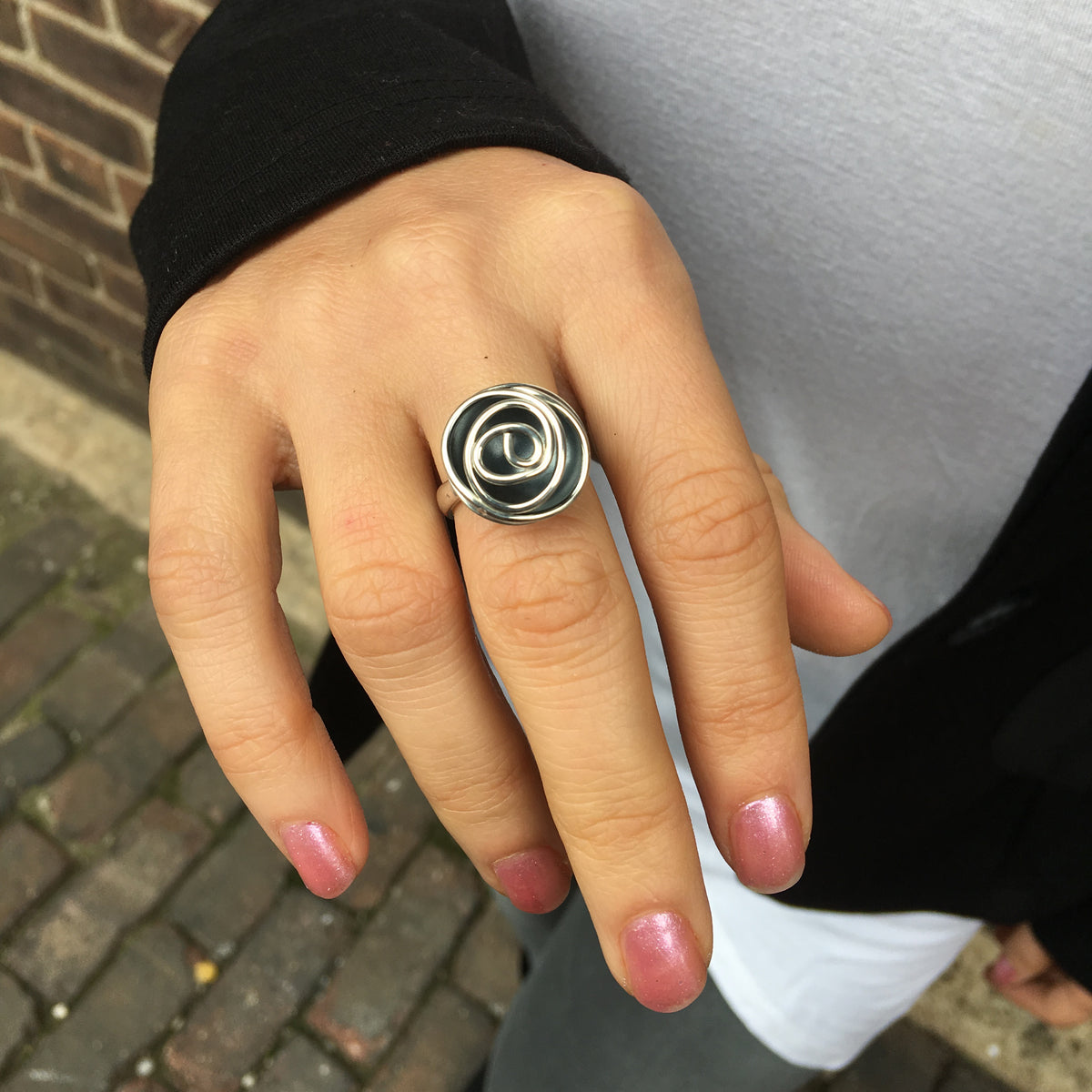 Single Rose Bud Ring