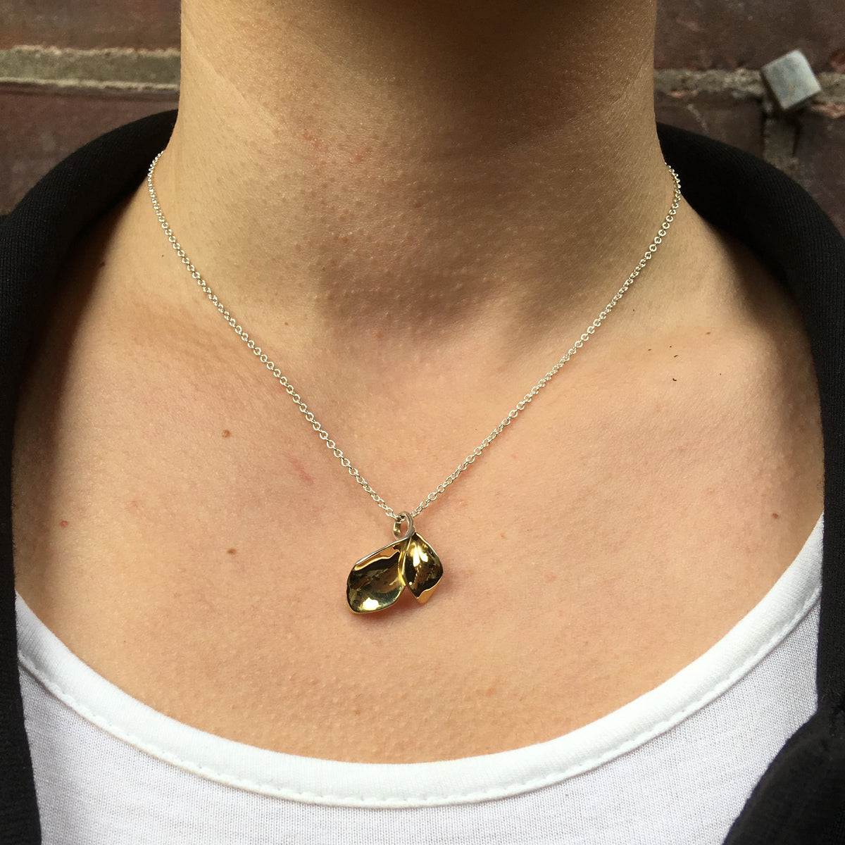 Sterling Silver Vine Leaf Pendant