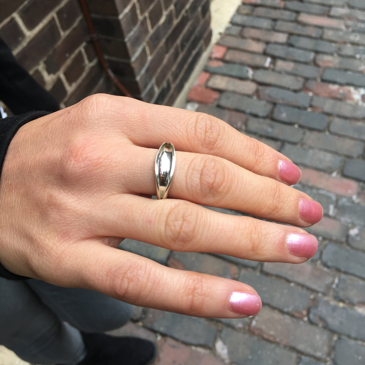 Flourish Ring, oxidized silver