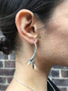 Sterling Silver Vine Leaf Earrings (large)