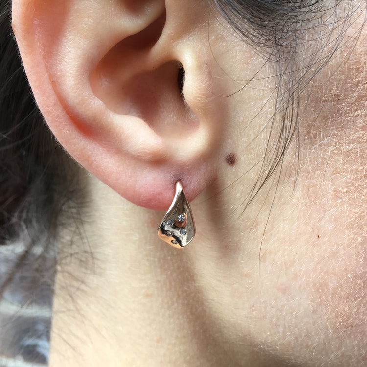 Flourish Earring 14K rose gold (X small)