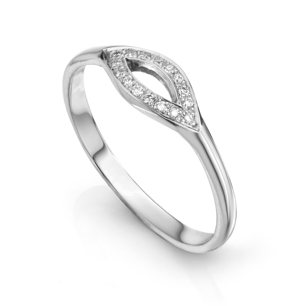 Marquee Ring 14K White Gold