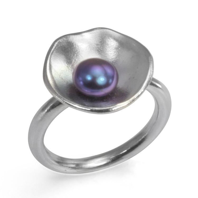 Sterling Silver and Pearl Oyster Rings