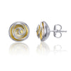 Rose Bud Studs (silver, gold plating)