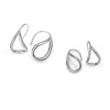 Sterling Silver Petal Earrings