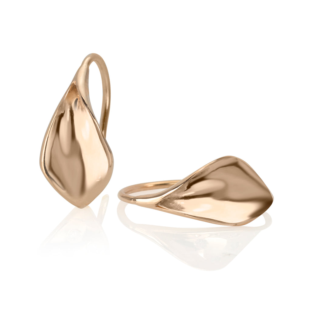Flourish Earring 14K rose gold (X small)