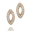 Gold, Diamond and Sapphire Stud Earrings