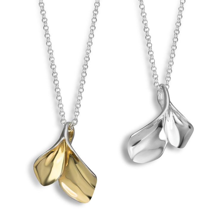 Sterling Silver Vine Leaf Pendant